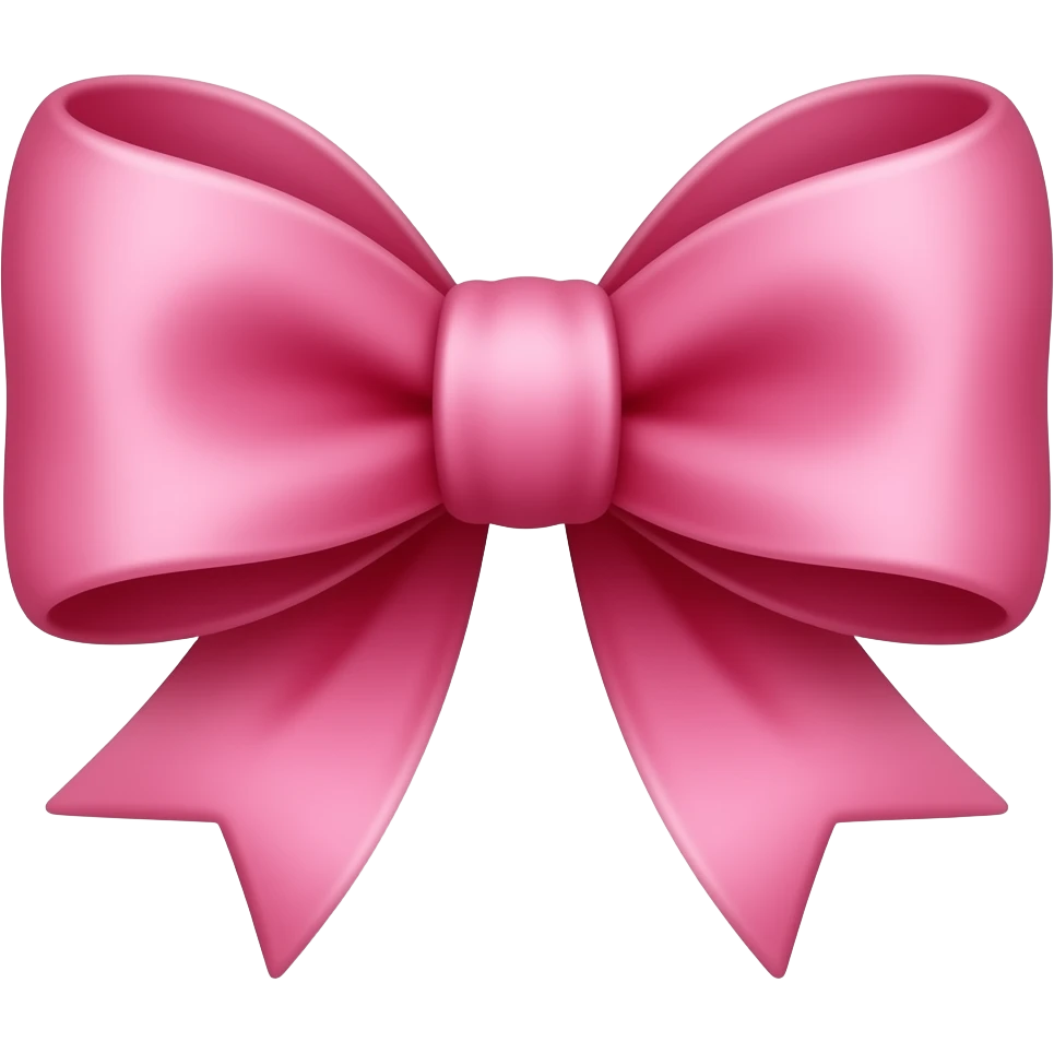 pink bow emoji