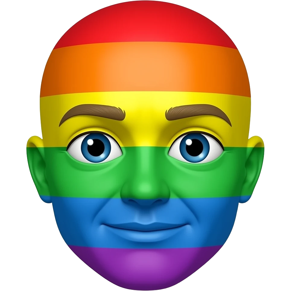 Rainbow Face emoji