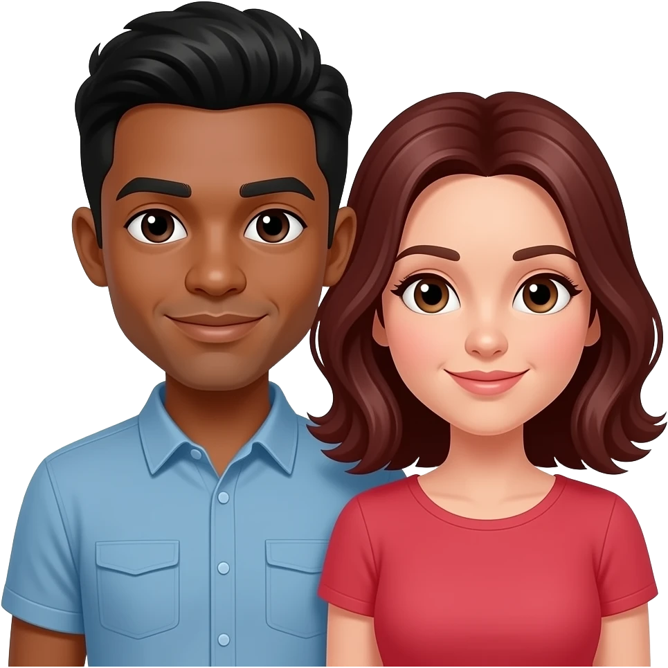 lesbian interrcial couple emoji
