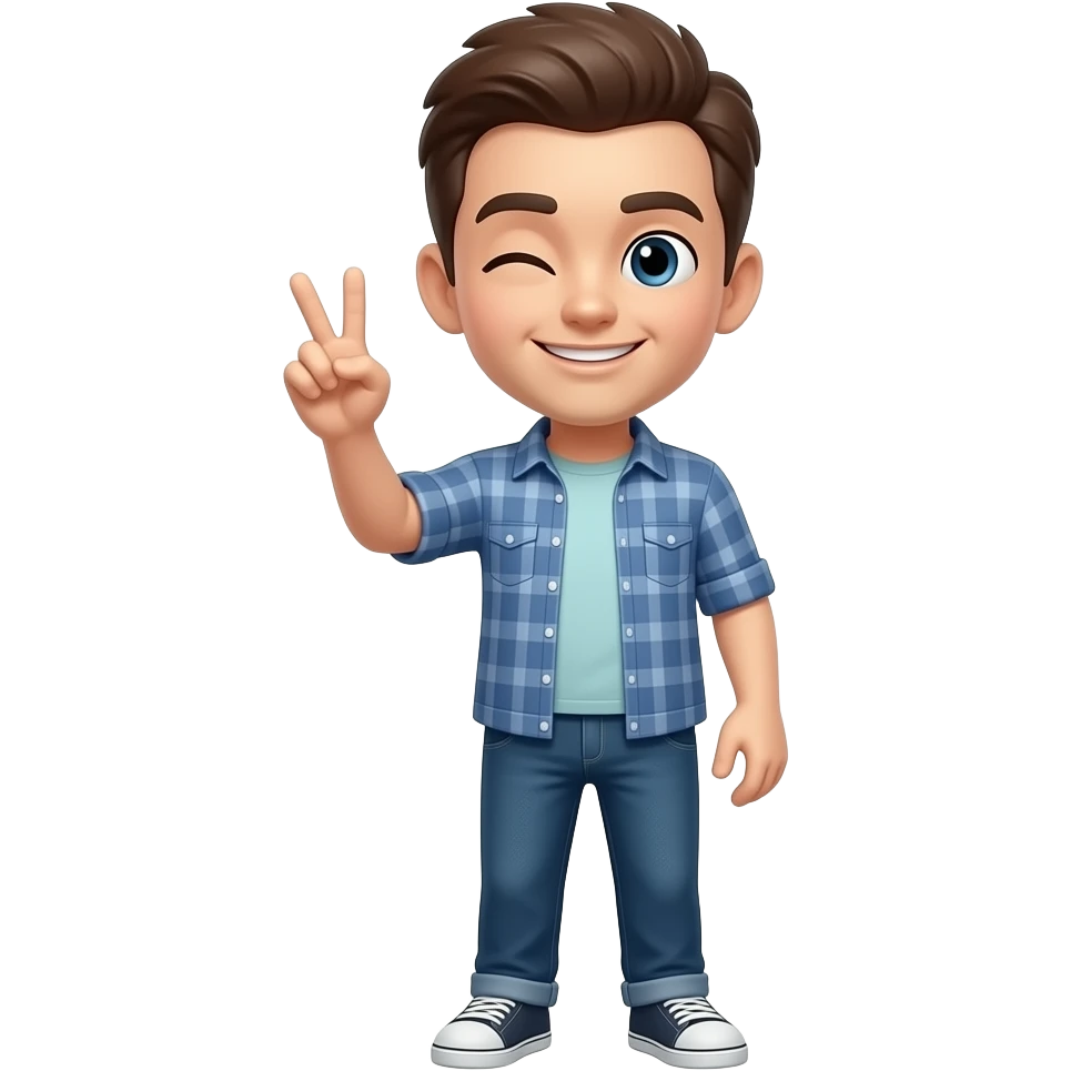 ✌🏽😜✌🏽non human emoji