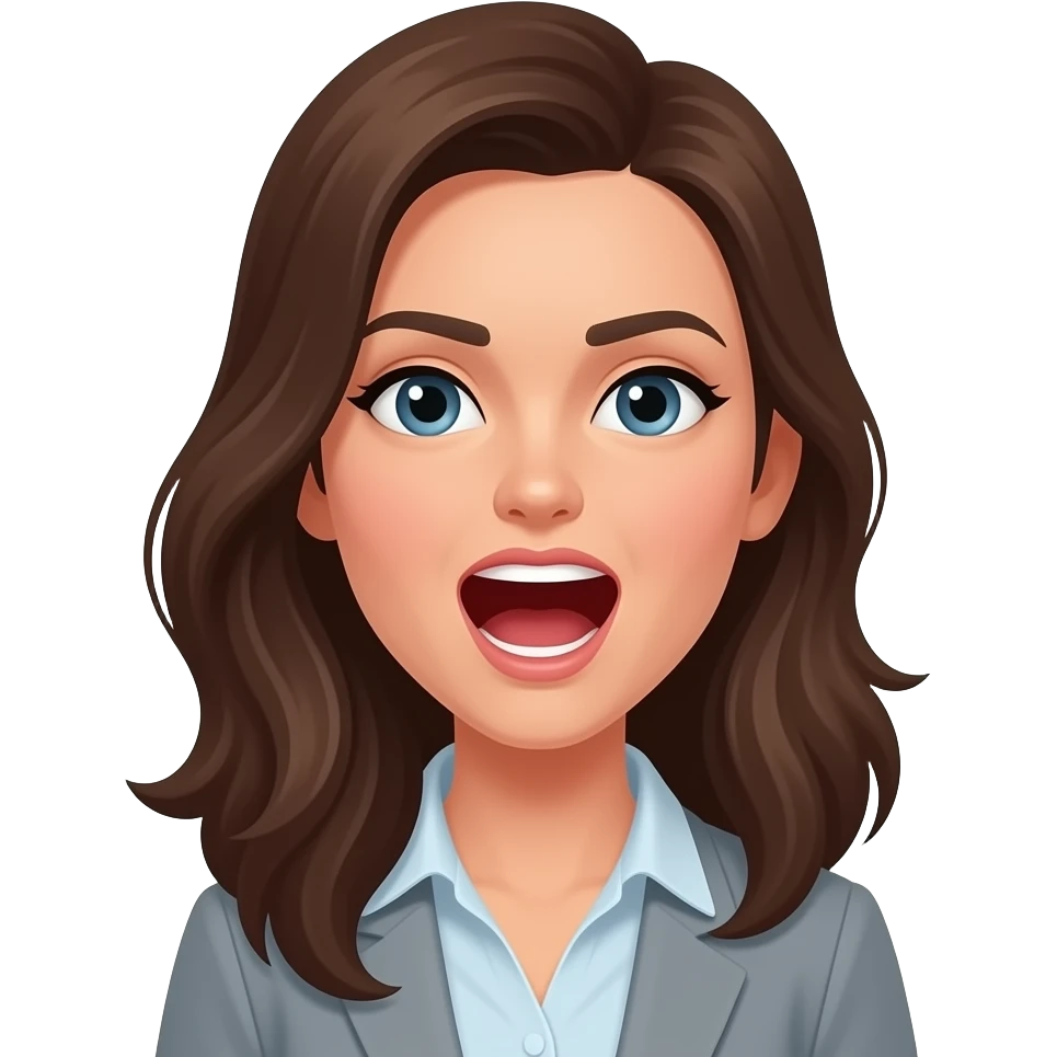 gritando mujer emoji