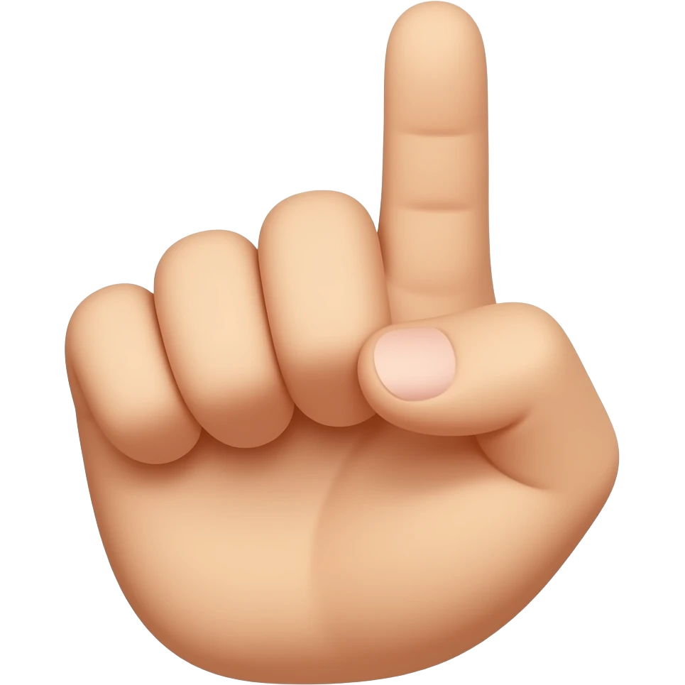 Make the thumb shorter emoji