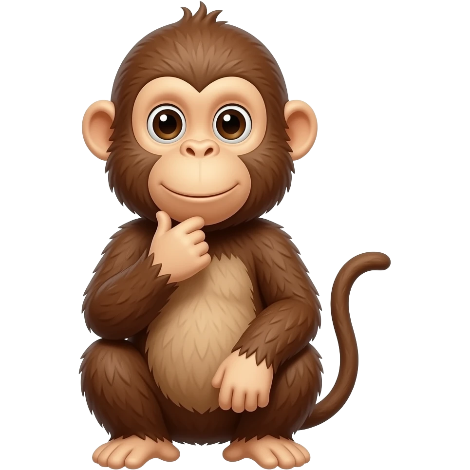 monkey thinking emoji