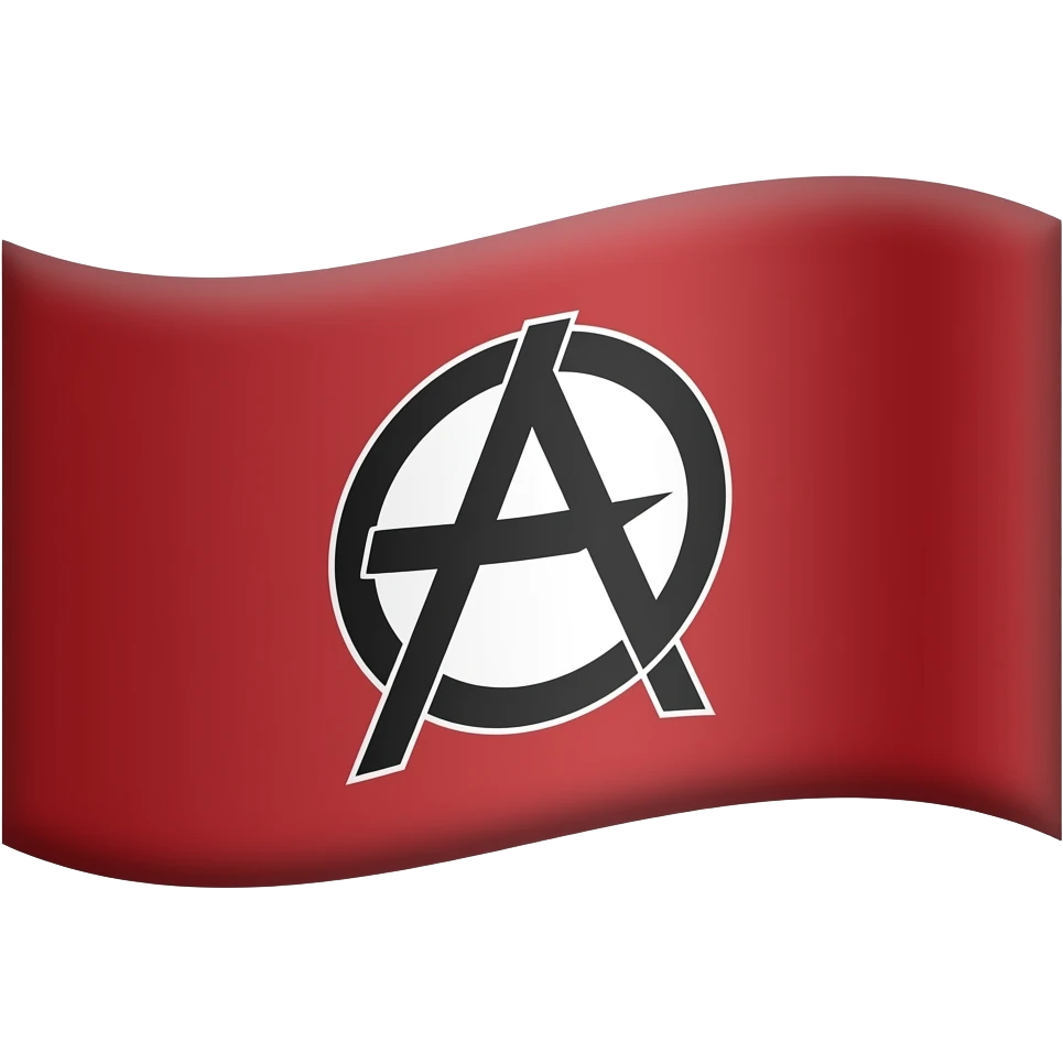 Bandera anarquista emoji