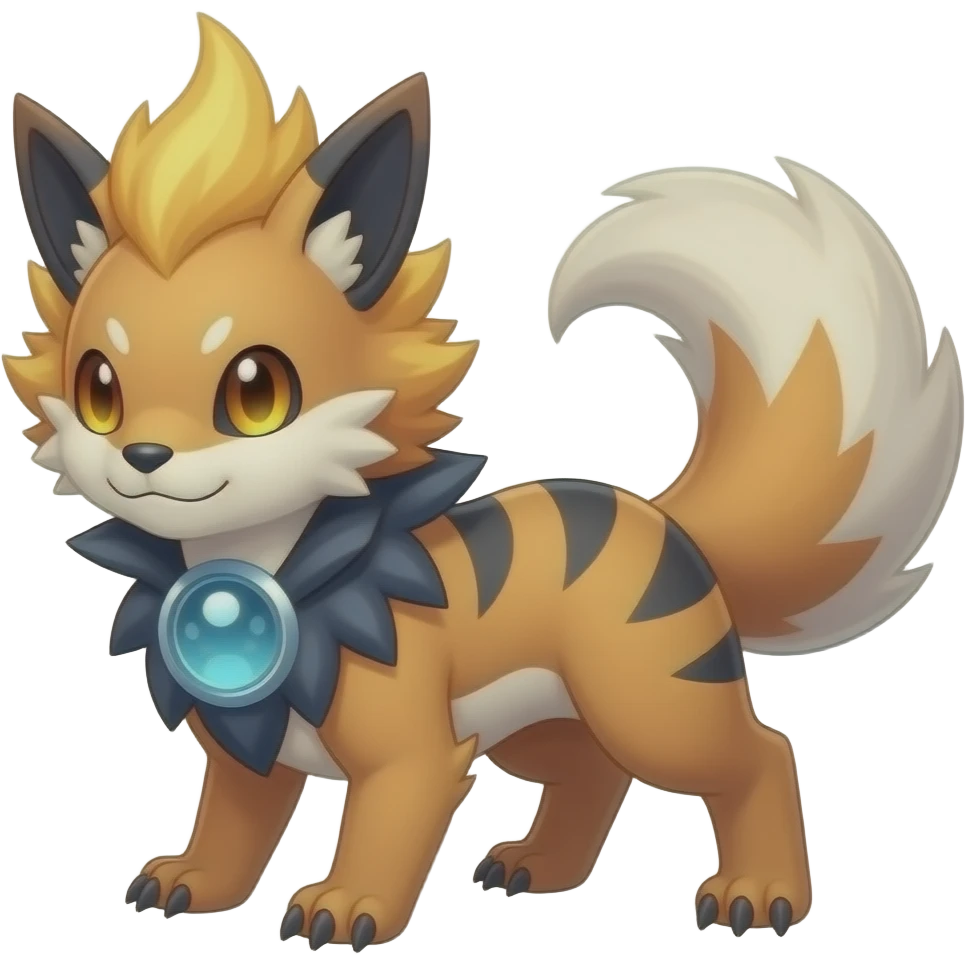 Pyroar-Furret-Shinx-Luxio-Luxray-Fakémon-hybrid emoji