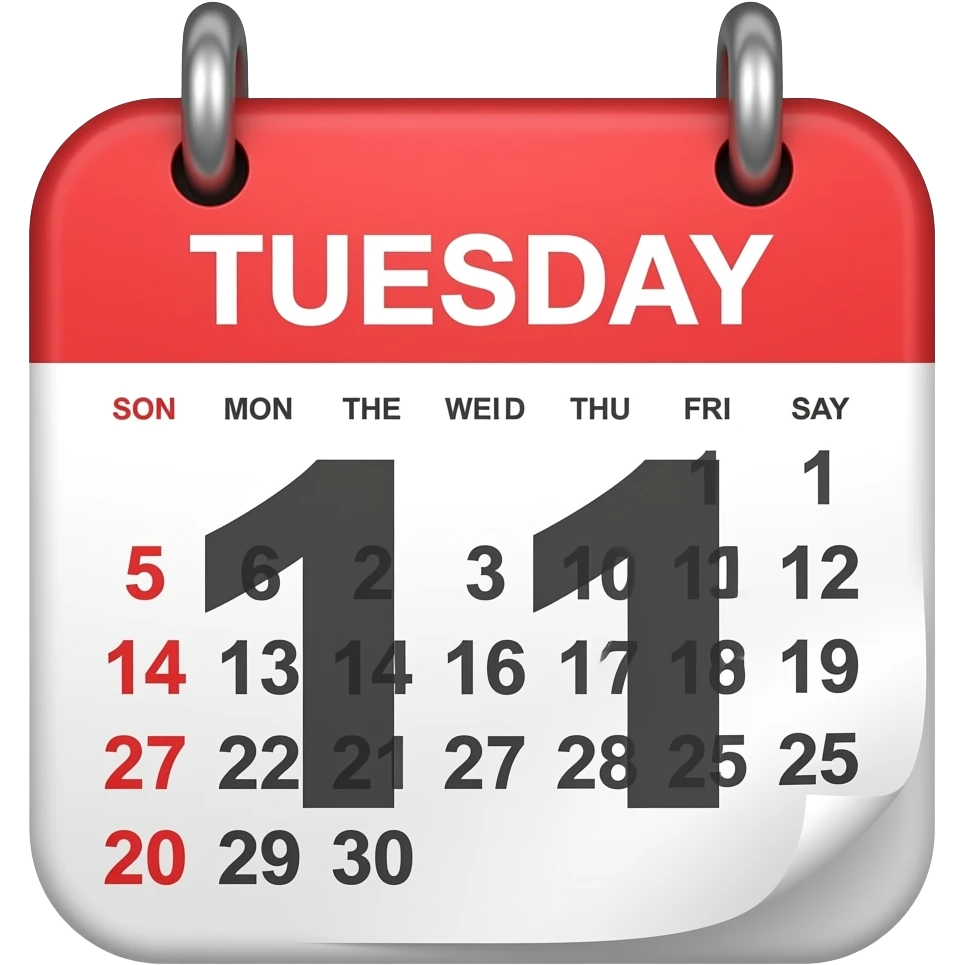 Tuesday emoji