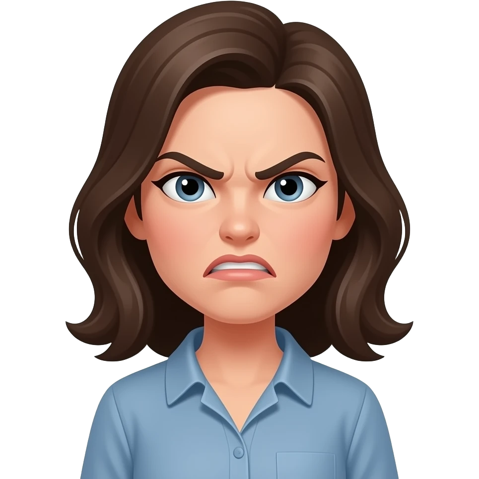 화내는 여자 emoji