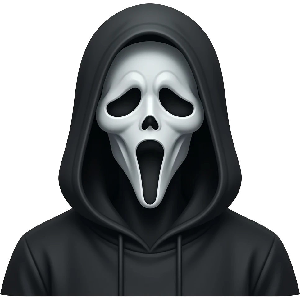 a completely black scary figure, no shading, just PURE BLACK thin ...