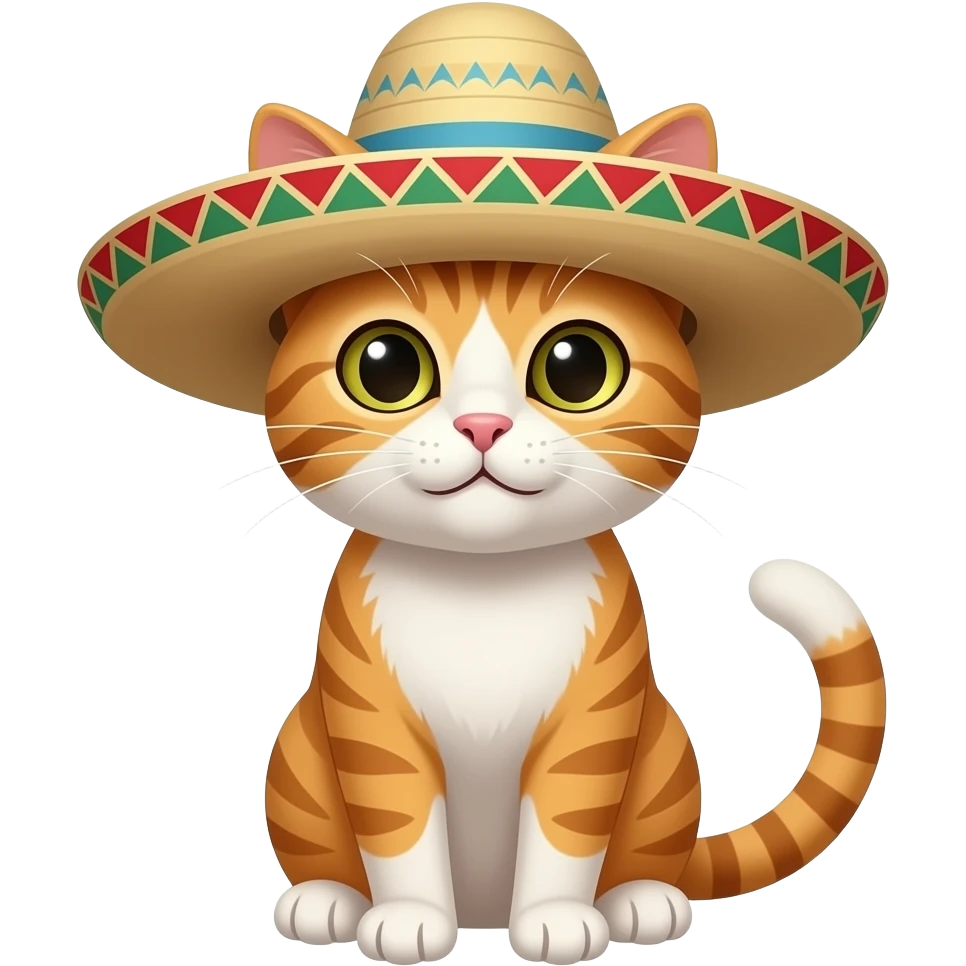 Cat with sombero emoji