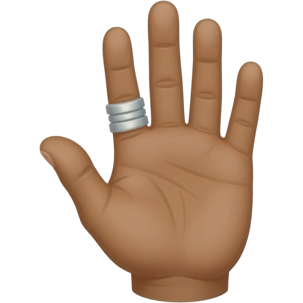 A hand with a ampution of the finger next to the pinky finger. I’m Mexican so match the hand all alike. Just make that finger shorter emoji