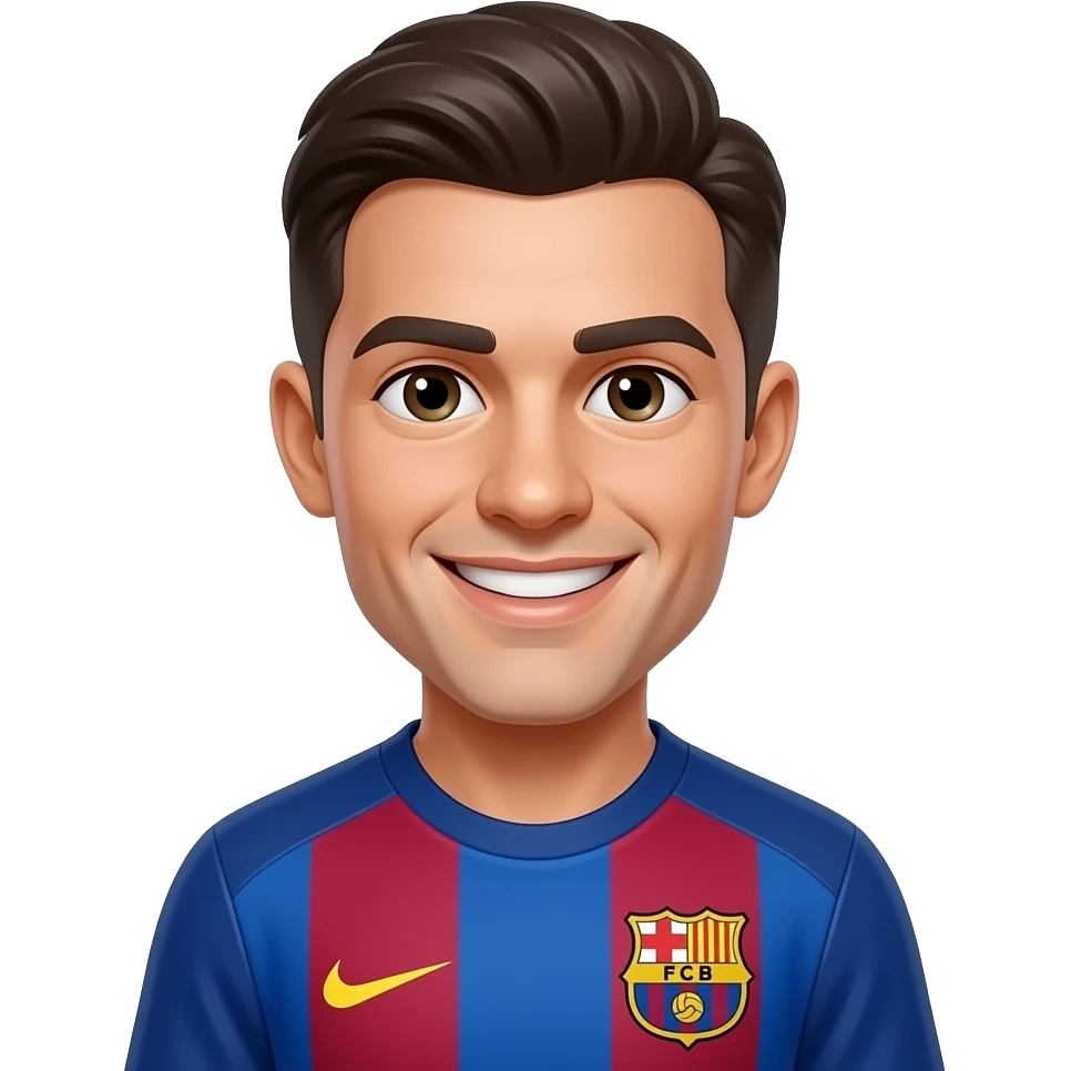 keep the emoji same but in barca jersey emoji
