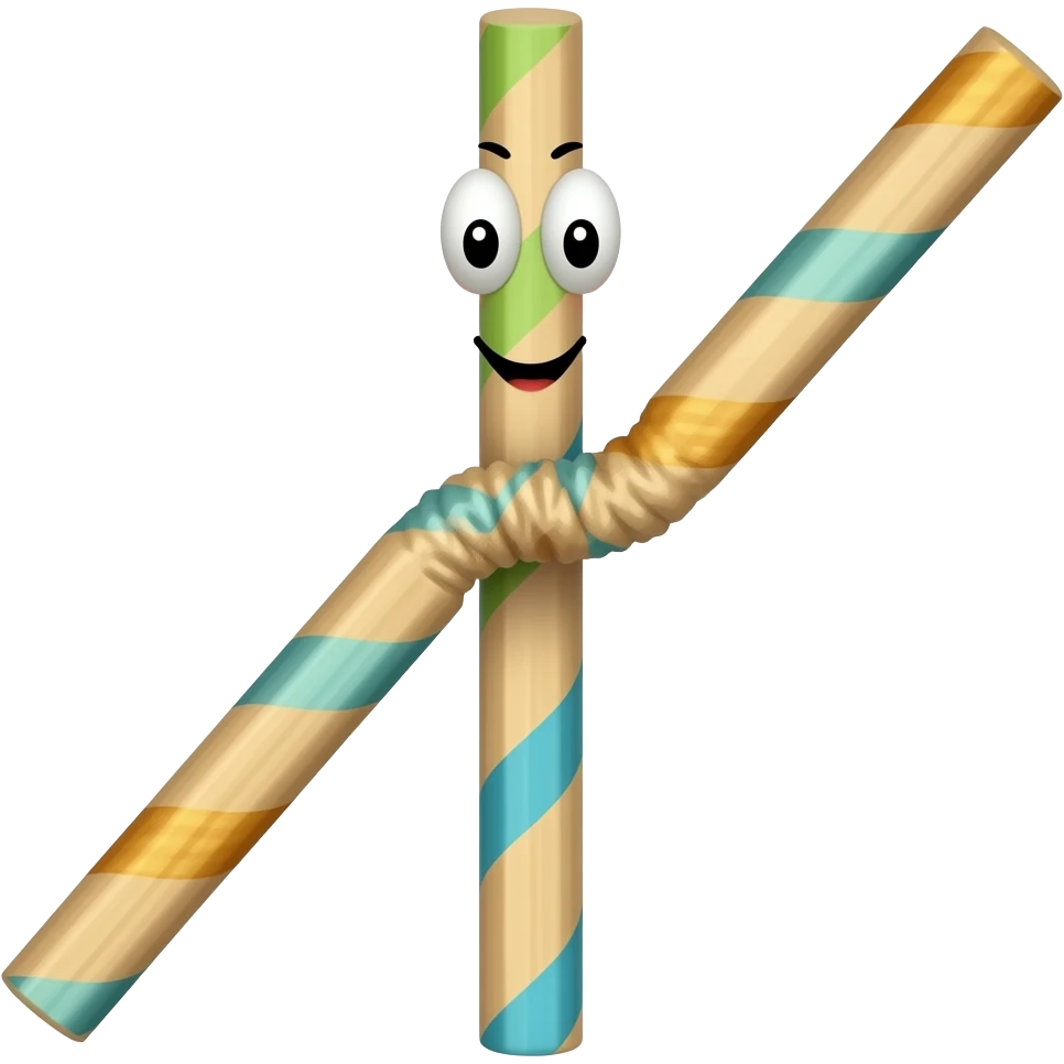 palito de palha🍹 com um emoji meme emoji