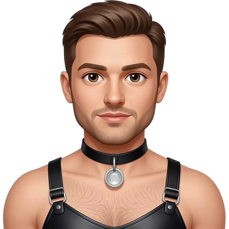 Мужчина в бдсм одежде emoji