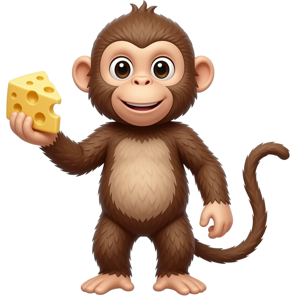 Cheese monkey emoji