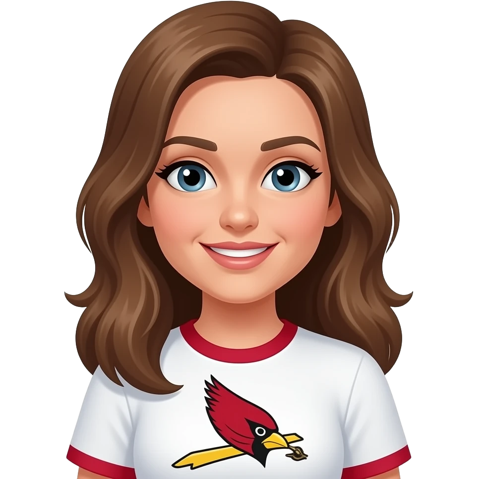 Female cardinals fan emoji