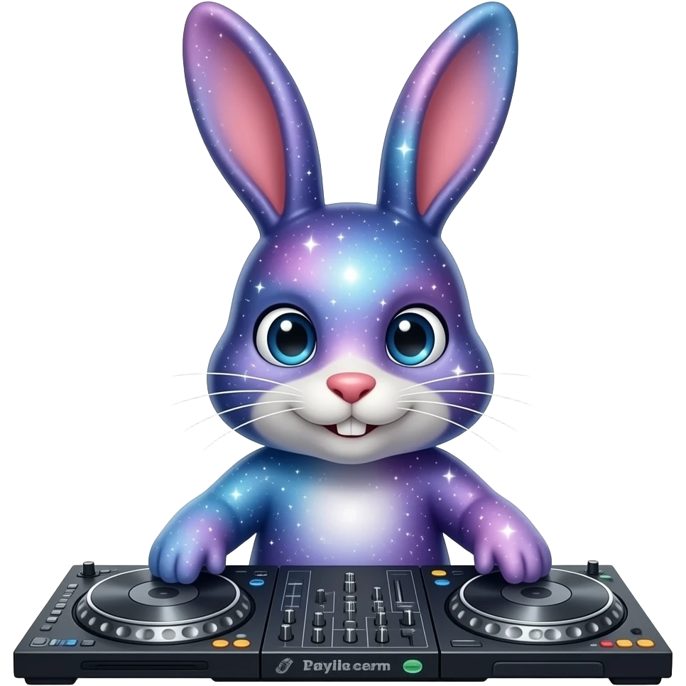 Rabbit DJ galaxy emoji