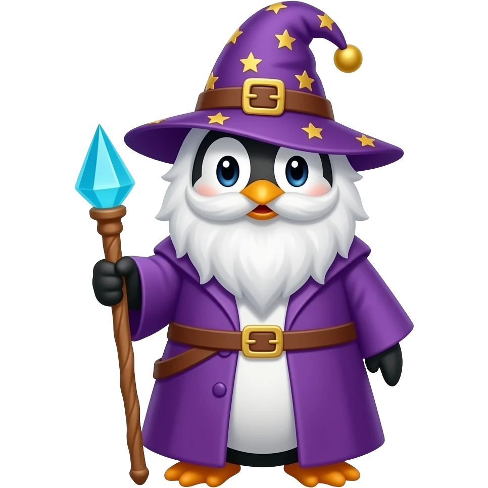 Penguin Wizard emoji