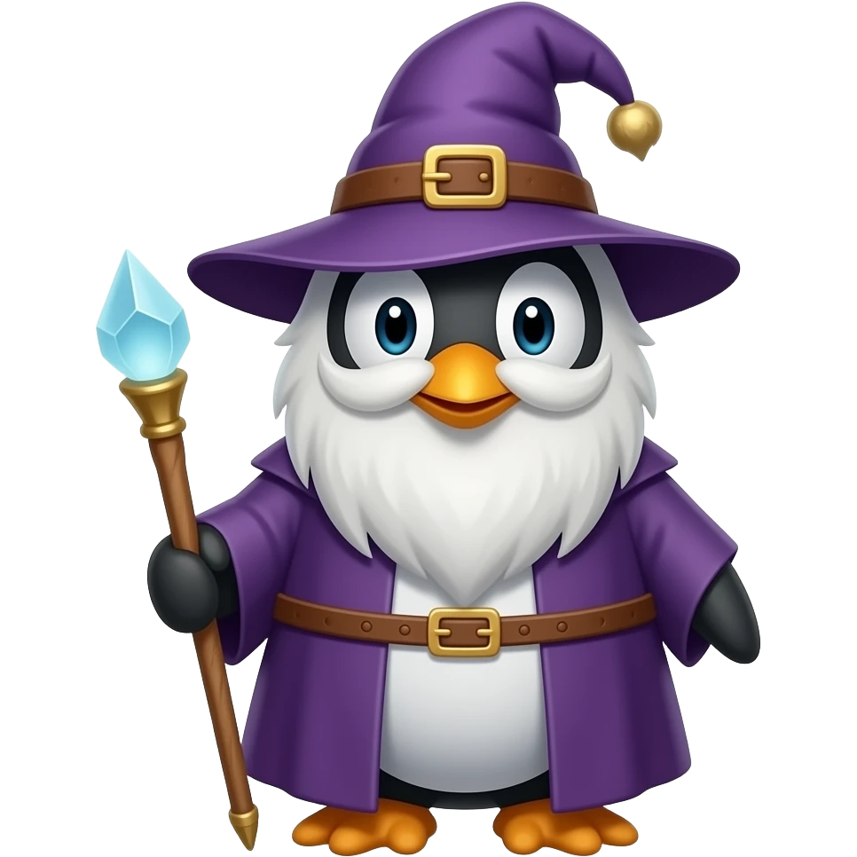 Penguin Wizard emoji