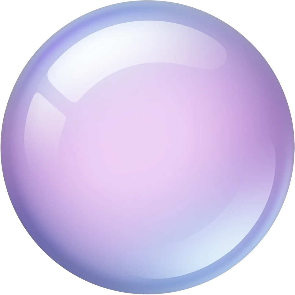 Lavender soap bubble emoji