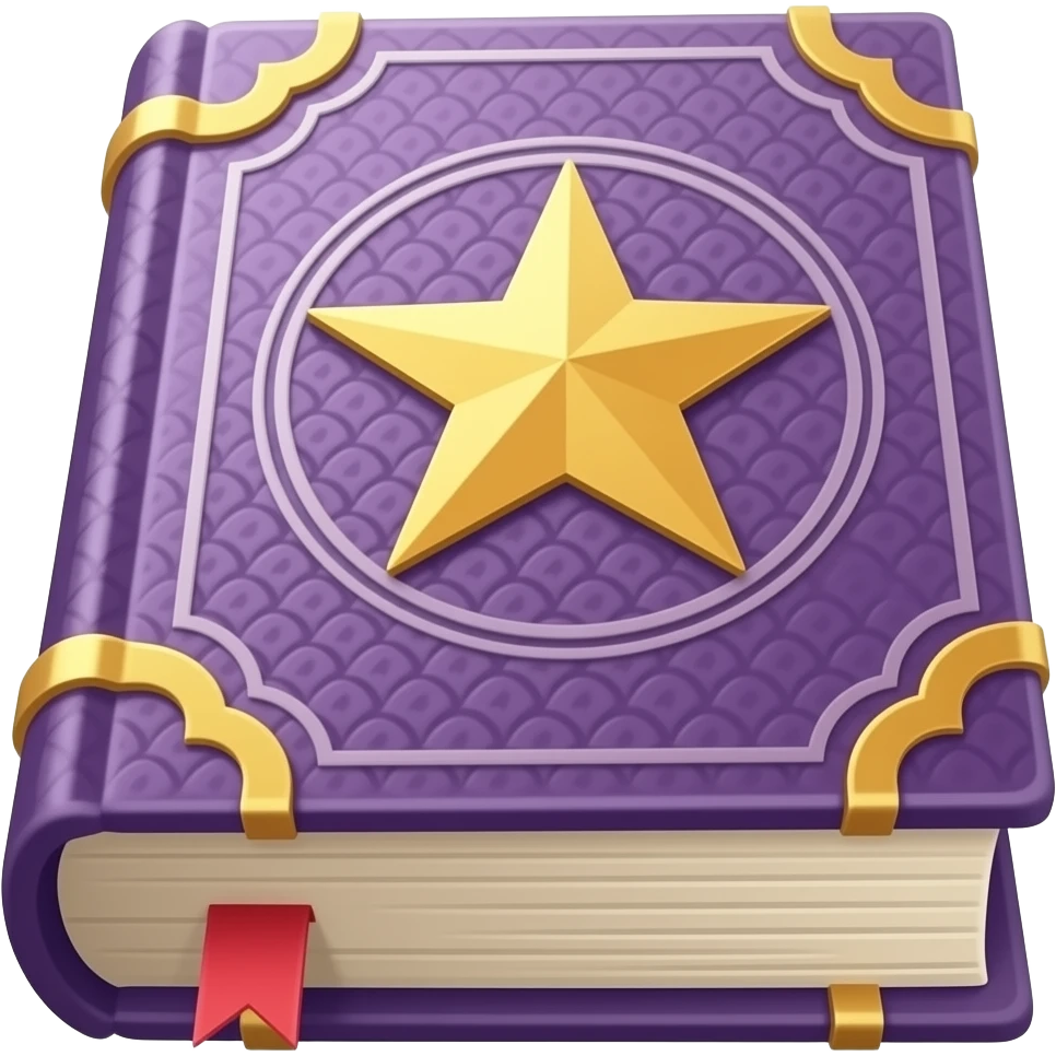purple spellbook forward facing emoji