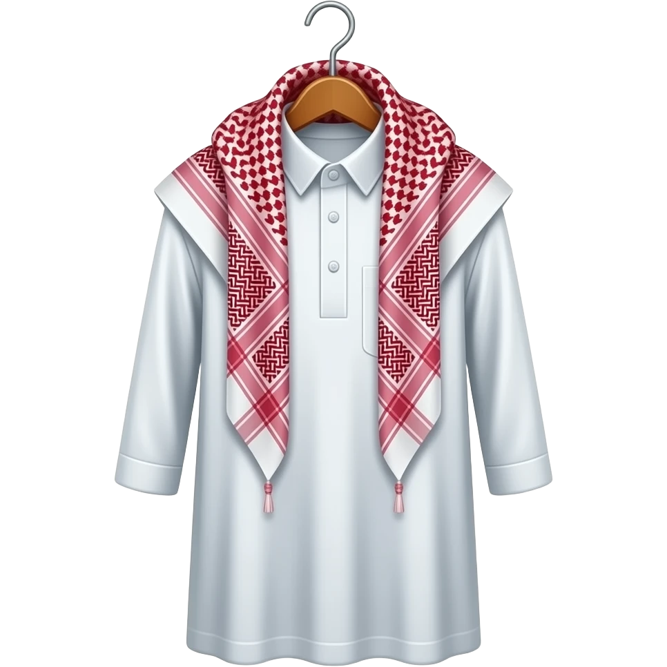 arab dishdasha in hanger emoji