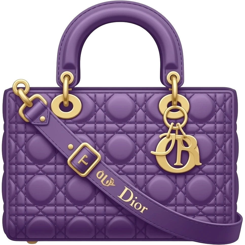 violet dior bag emoji