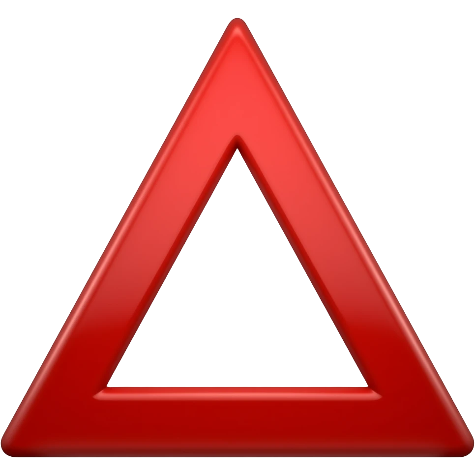 Red triangle  emoji