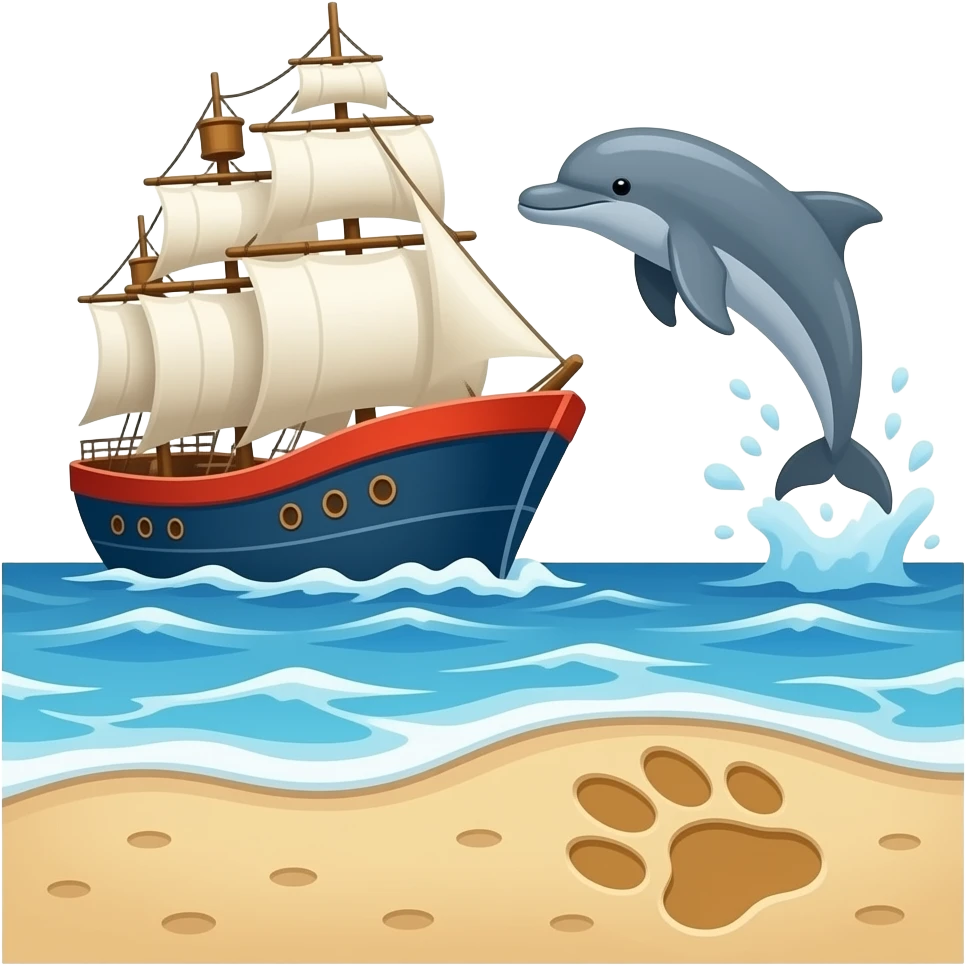 🚢 🌊 🐬 🐾 emoji