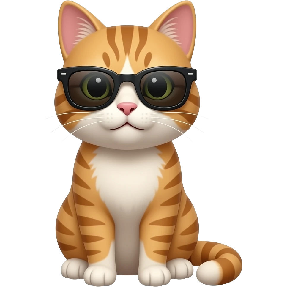 Cat wearing sunglasses emoji