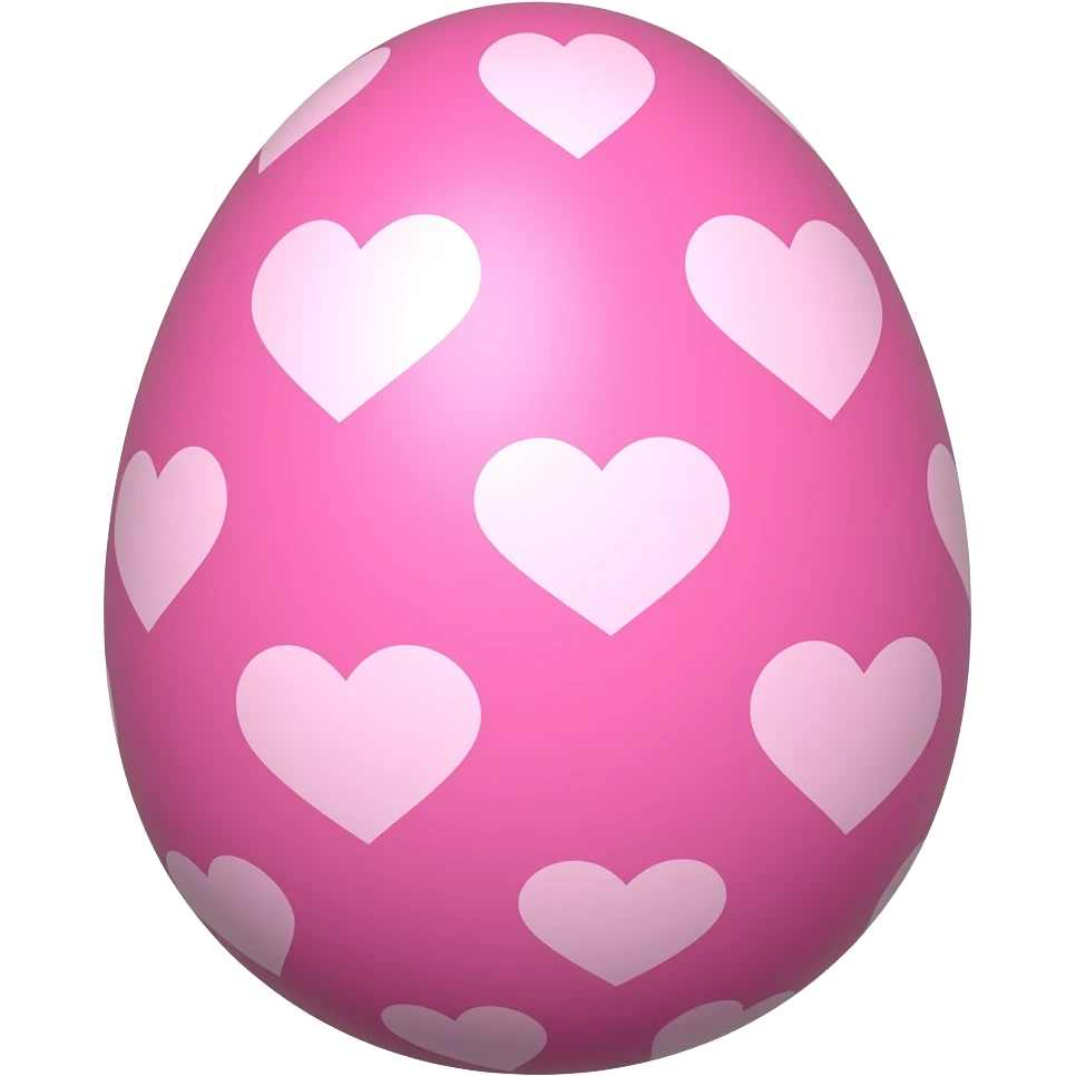Affection Pink Hearts Easter Egg emoji