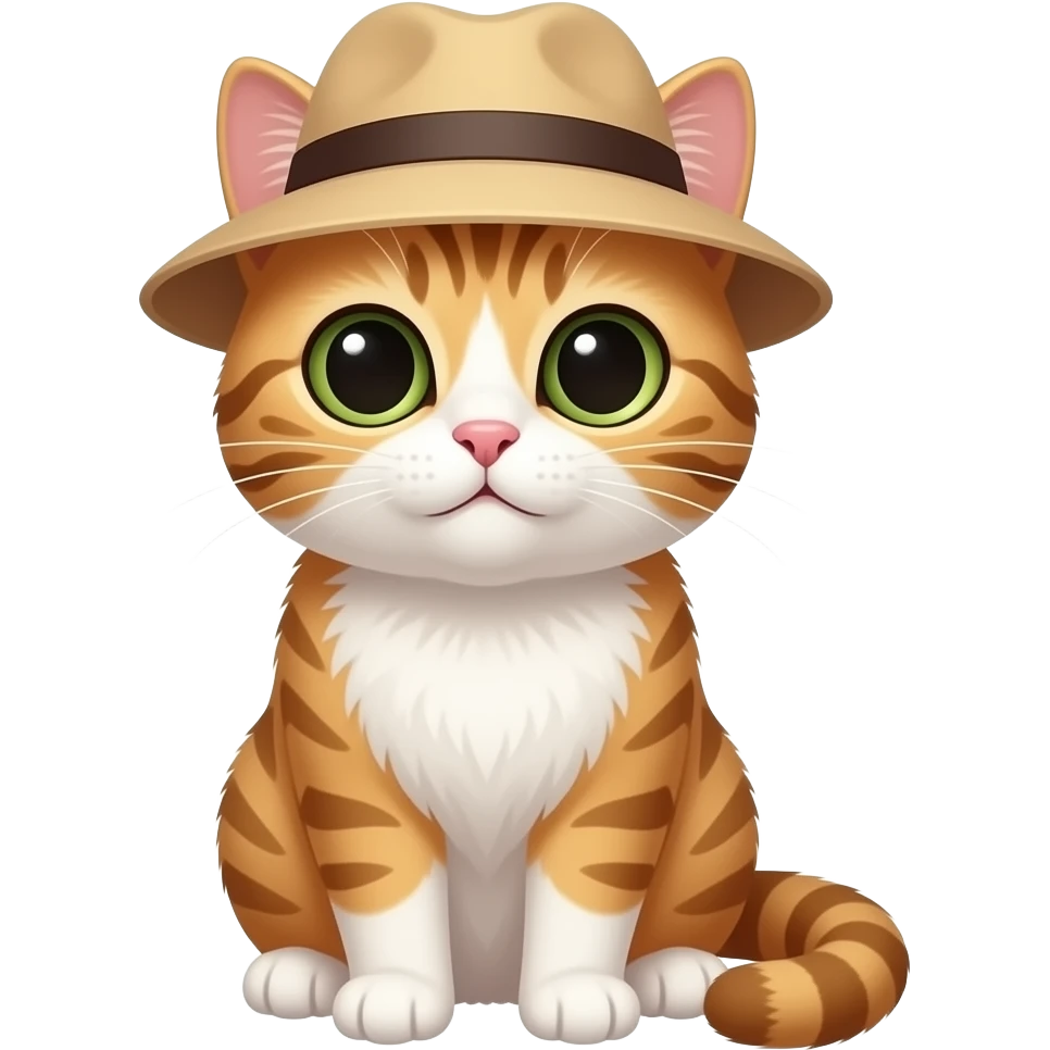 Cat with a hat emoji