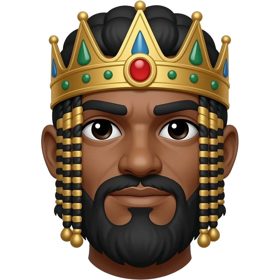 Black King Solomon emoji