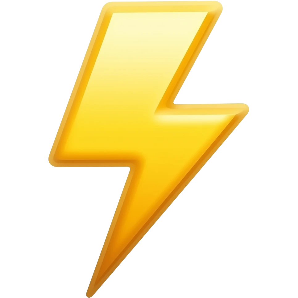 lightning emoji