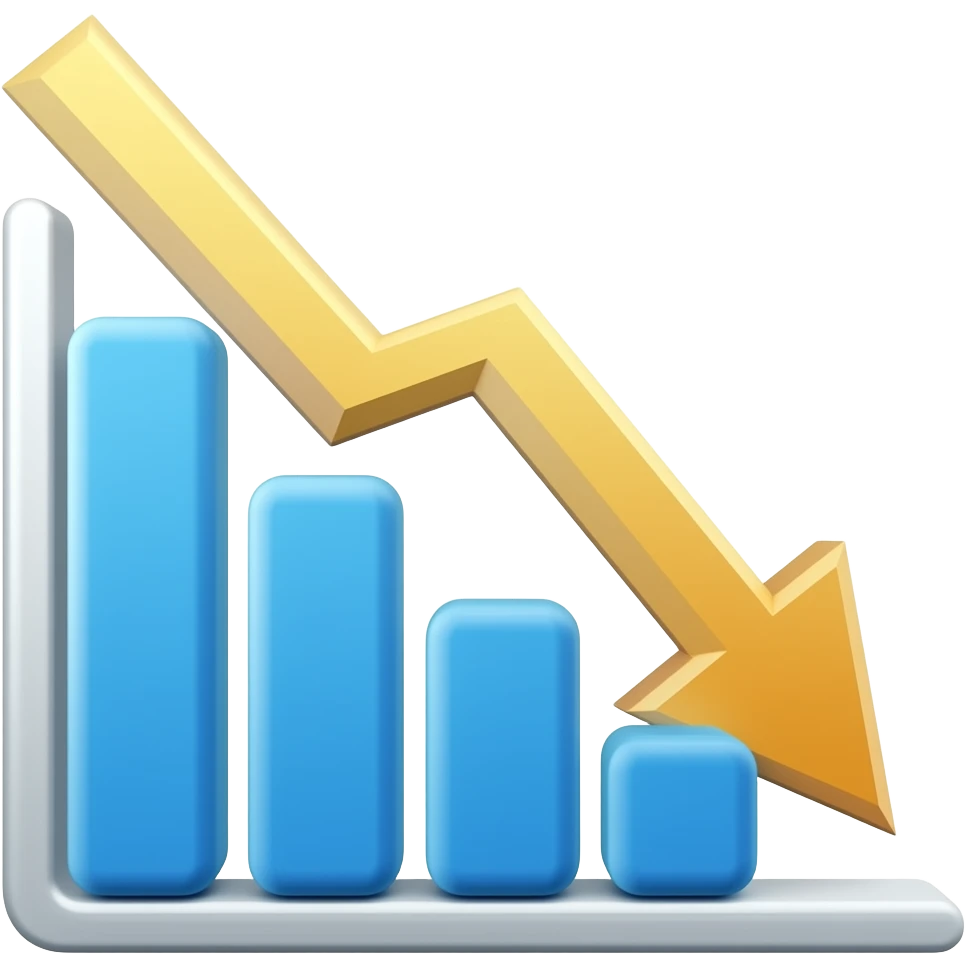 charts down emoji