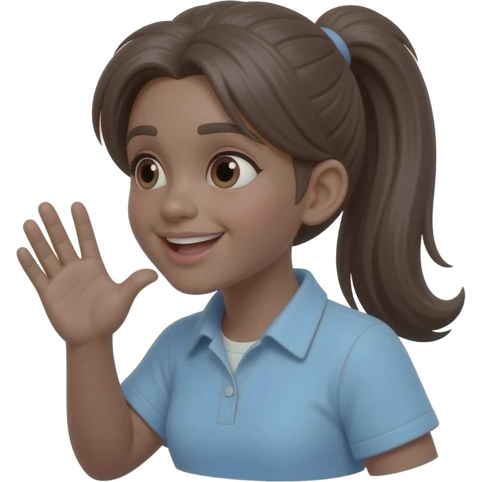 silueta chica hablando emoji