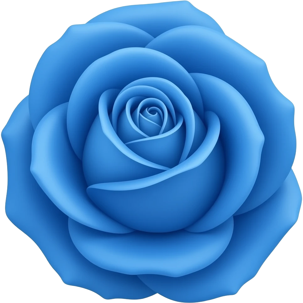 🌹 make the petals blue emoji