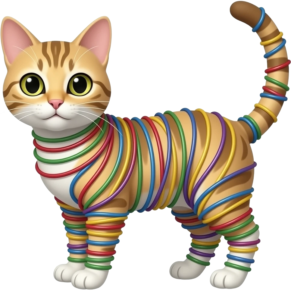 Wired cat emoji