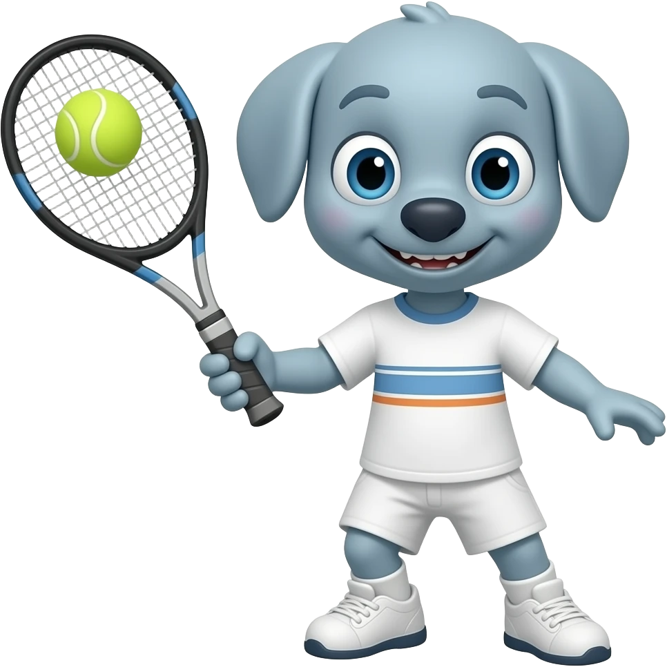 STITCH PLAYING TENNIS emoji