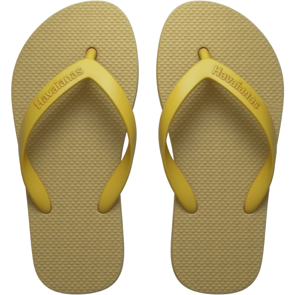Uma super Chinela gigante e nela tá escrito Havaianas emoji