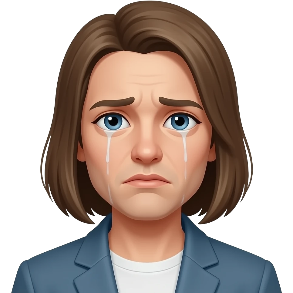 emoticono artista pintor triste emoji