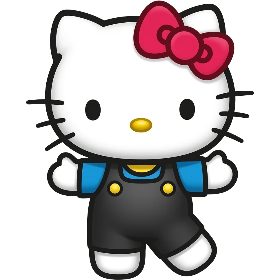 Hello kitty dancing emoji