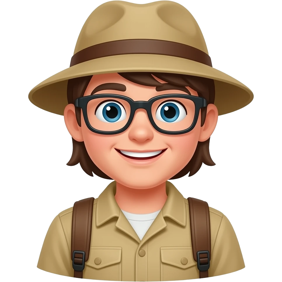 Friendly explorers emoji