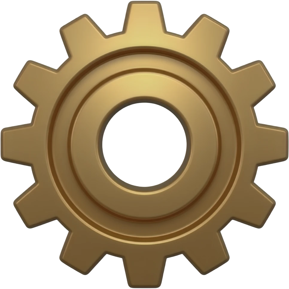bronze gear emoji