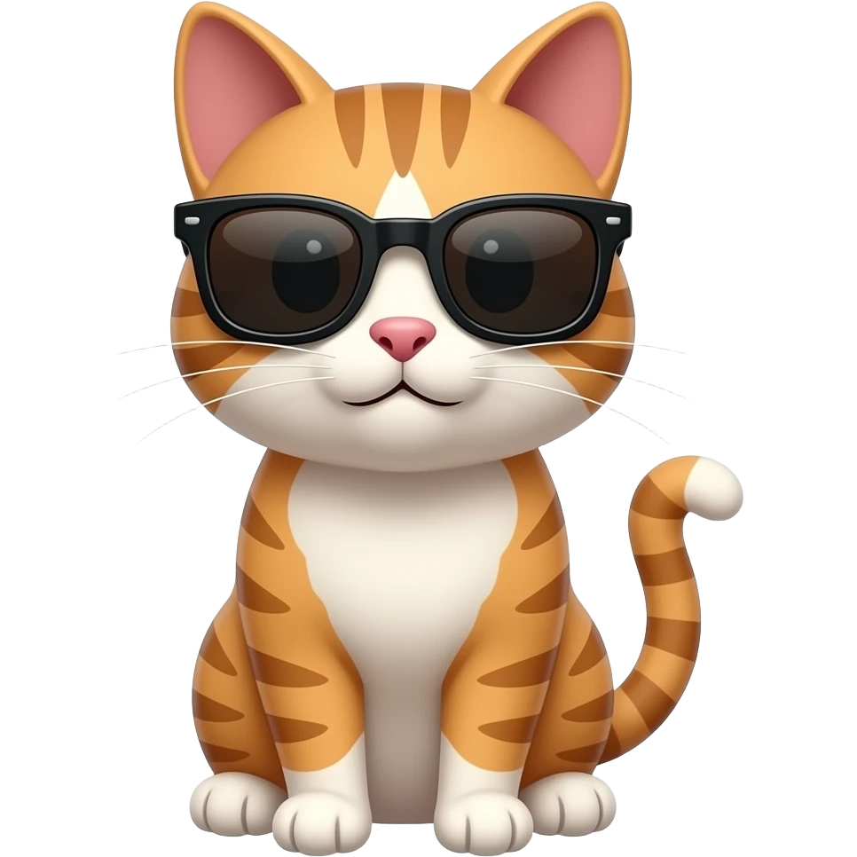 Cat wearing sunglasses emoji