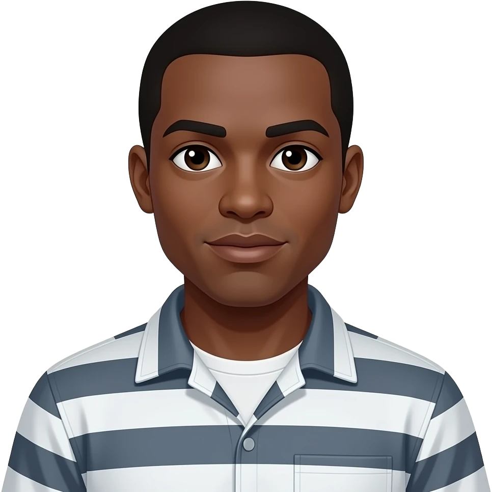 détenus noir emoji