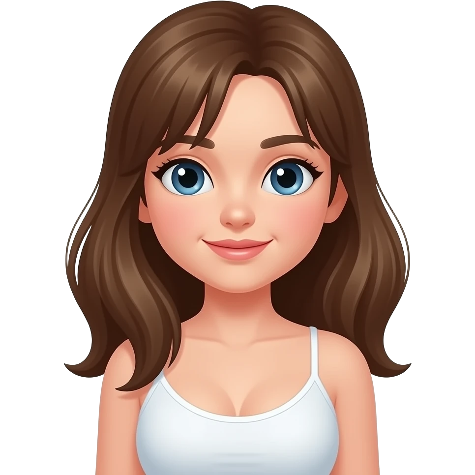 Same girl face bigger boobs emoji