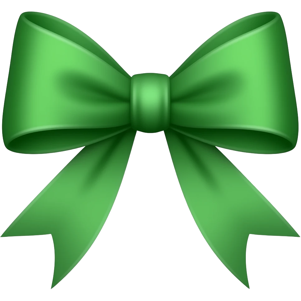green bow emoji