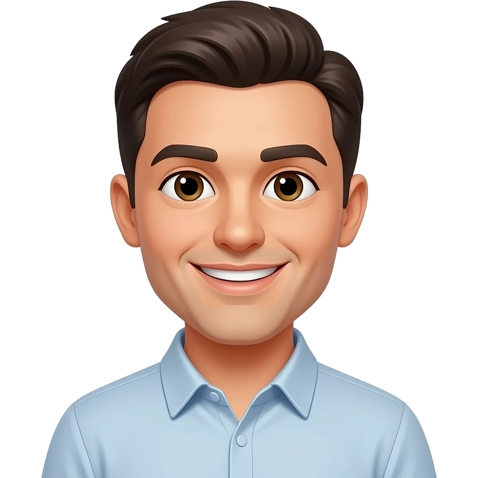Fake smile emoji