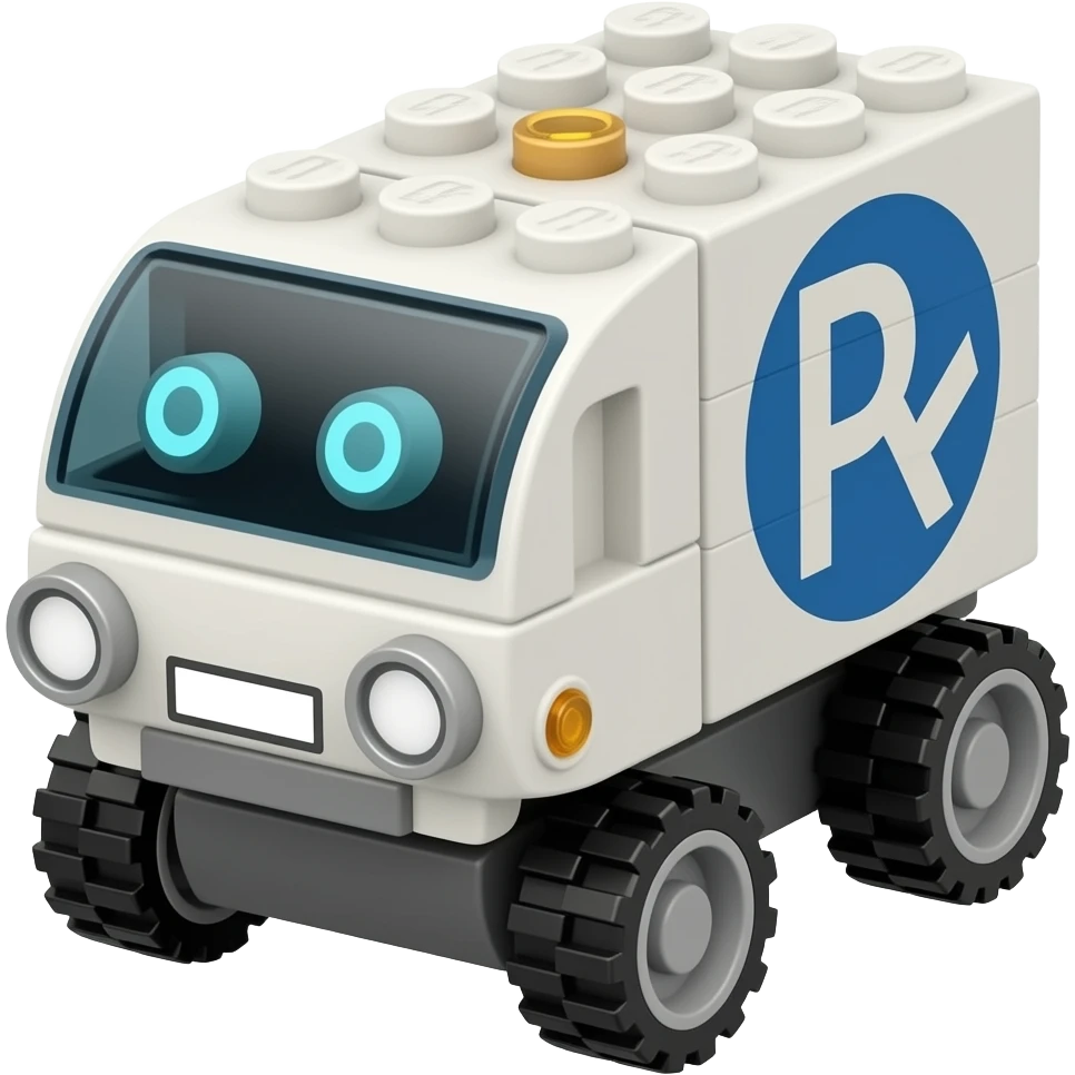 lego delivery robot emoji