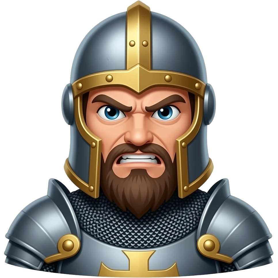 caballero medieval enojado emoji